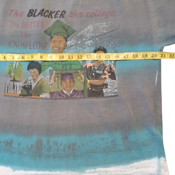 Vintage Black College, Better Knowledge Men's Medium Single Stitch Graphic Shirt - Picture 7 of 7